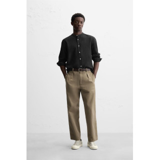 Рубашка из хлопка и льна