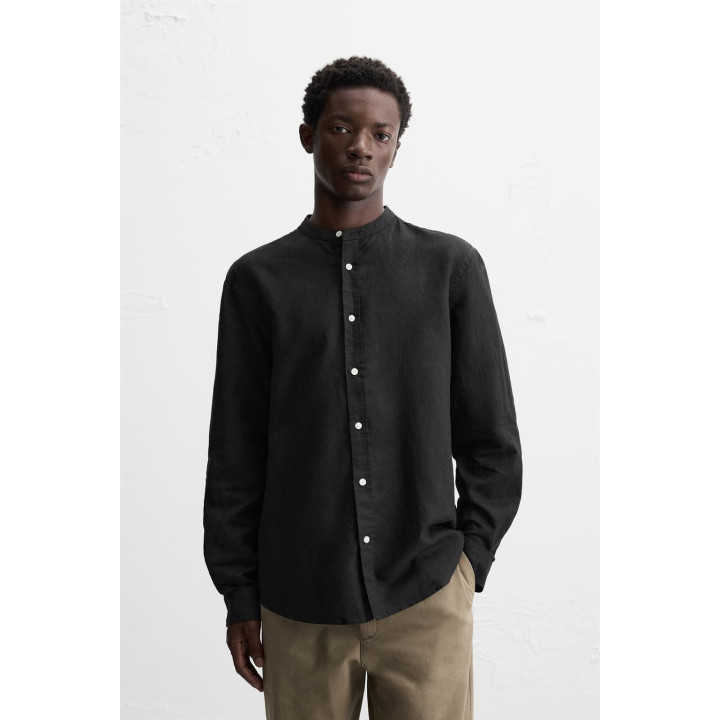 Рубашка из хлопка и льна