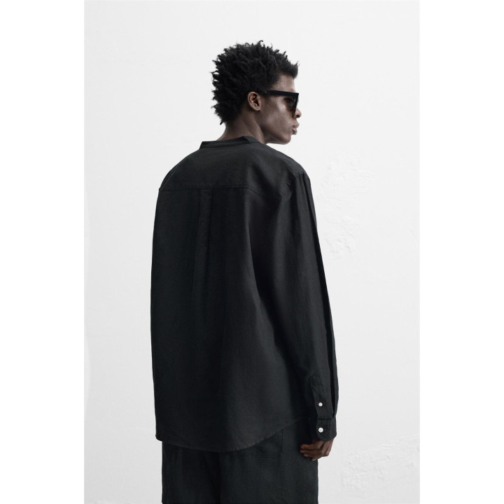 Рубашка из хлопка и льна