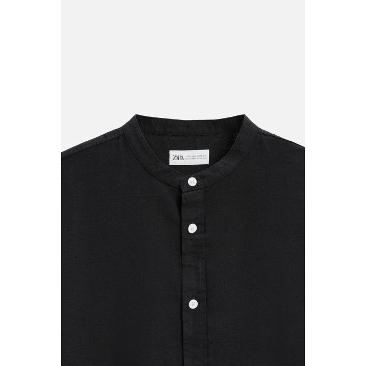 Рубашка из хлопка и льна