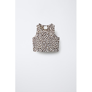 ТОП ИЗ ТКАНИ С АНИМАЛИСТИЧЕСКИМ ПРИНТОМ