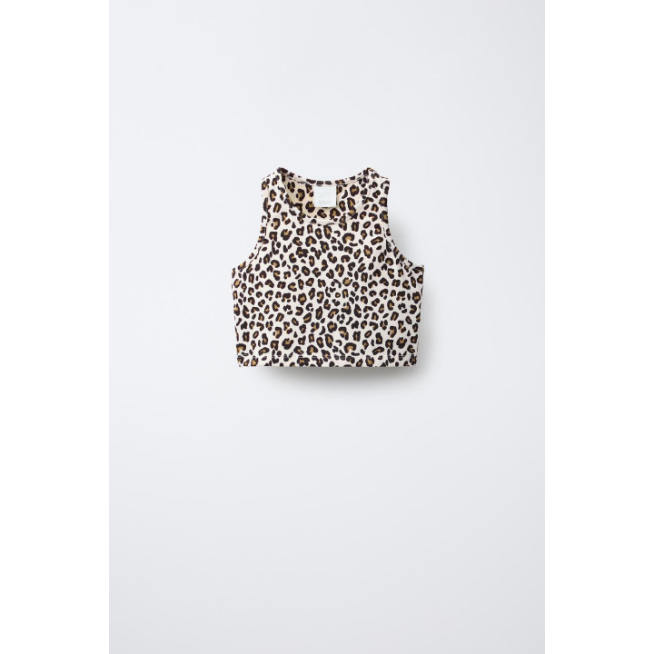 ТОП ИЗ ТКАНИ С АНИМАЛИСТИЧЕСКИМ ПРИНТОМ